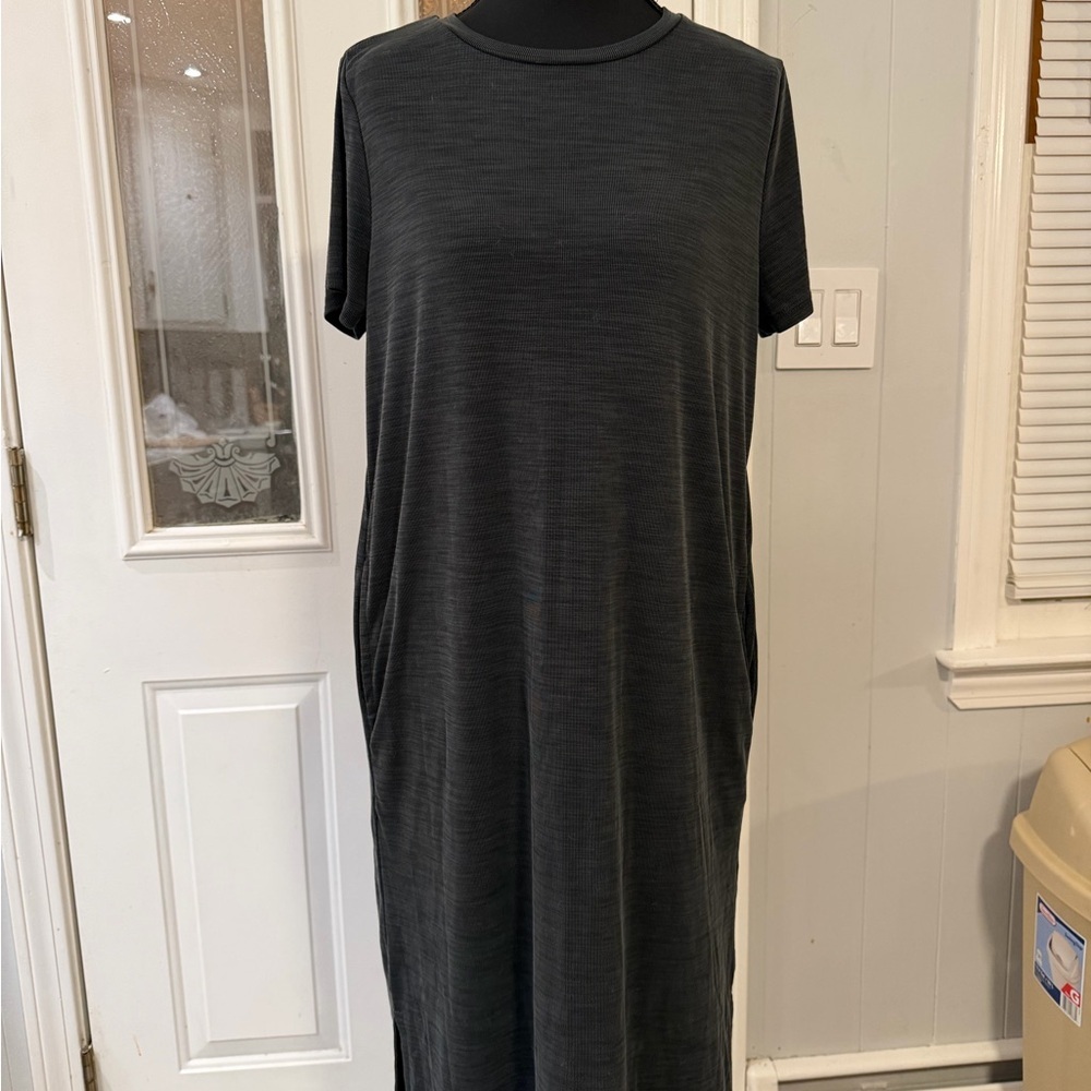 Nicole Miller Dark Gray Midi Dress